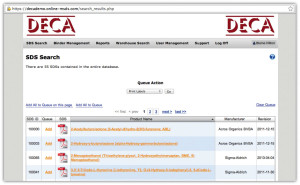 Online MSDS - View Search Results